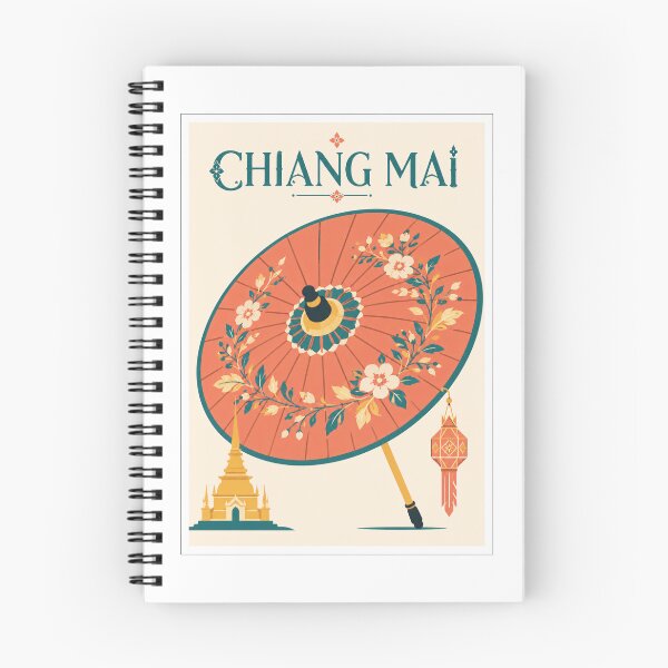 Item preview, Chiang Mai Parasol Travel Poster designed and sold by Beyond Destinations.