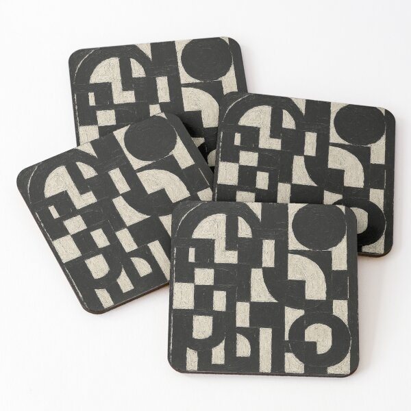 Item preview, Geometric Pulse – Black & White Abstract Harmony designed and sold by Catfcreations.