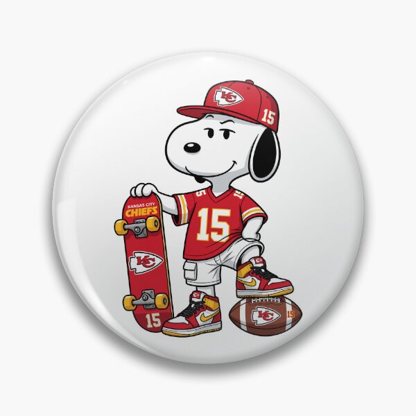 Item preview, Snoopy Kansas City Chiefs Football Retro F014 designed and sold by GLUVY-THEME.