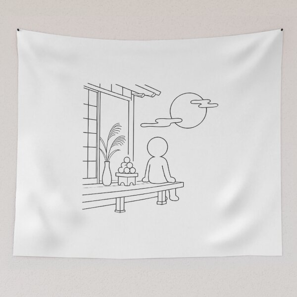 Item preview, Otsukimi Moon Viewing Festival in Japan - Japanese Culture Pictogram designed and sold by japan-picto.