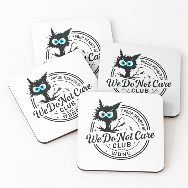 Item preview, We Do Not Care Club Funny Black Cat Sarcastic Women's WDNC T-Shirt designed and sold by KTY-NUSS.