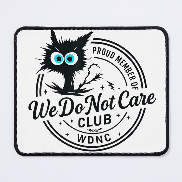 Item preview, We Do Not Care Club Funny Black Cat Sarcastic Women's WDNC T-Shirt designed and sold by KTY-NUSS.