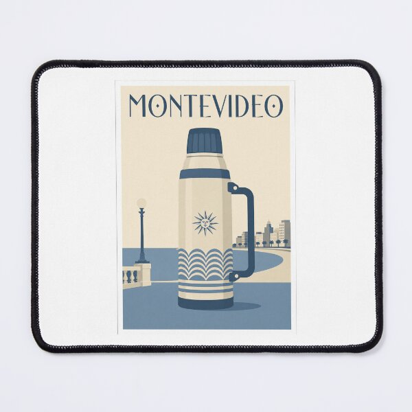 Item preview, Montevideo Thermos Travel Poster Art designed and sold by Beyond Destinations.