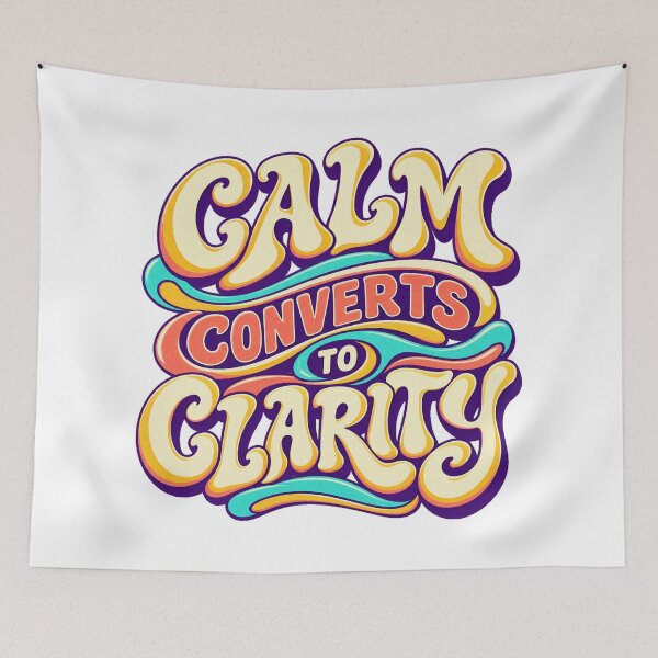 Item preview, Calm Converts to Clarity Groovy Trading Psychology designed and sold by VolatilityEdge.