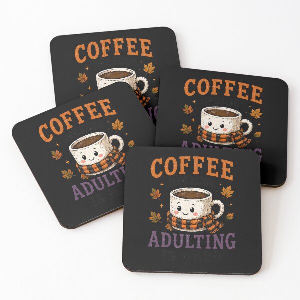 Item preview, Coffee Because Adulting Is Hard Autumn Mug Design designed and sold by markymaarty.
