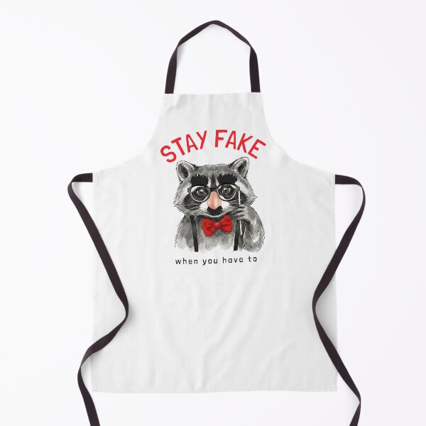 Item preview, Stay Fake - Funny Raccoon in Disguise Glasses designed and sold by artworkathome.