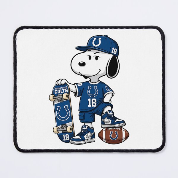 Item preview, Snoopy Indianapolis Colts Football Retro F017 designed and sold by GLUVY-THEME.