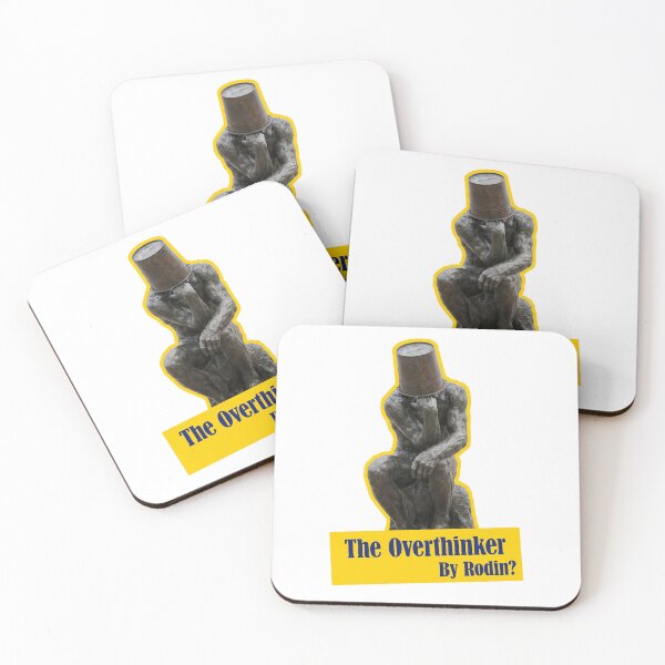 Item preview, The Overthinker By Rodin Funny Thinker Statue Humor designed and sold by LOVEARTDESIGN.