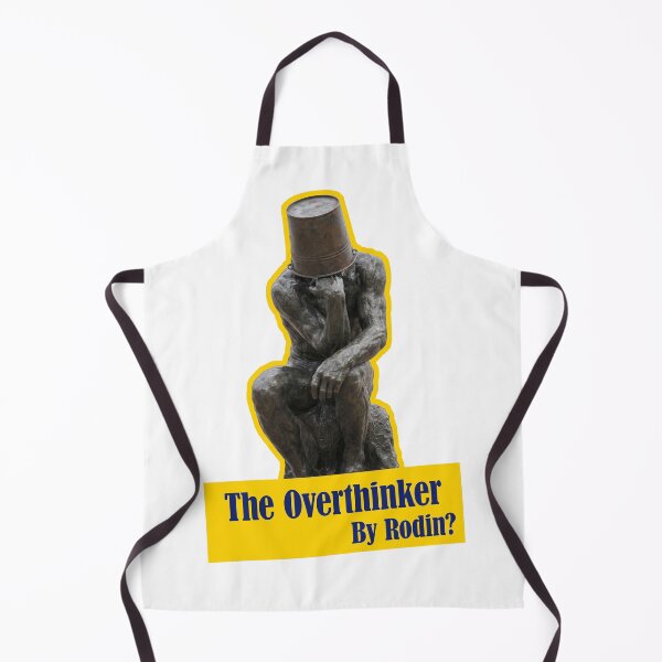 Item preview, The Overthinker By Rodin Funny Thinker Statue Humor designed and sold by LOVEARTDESIGN.