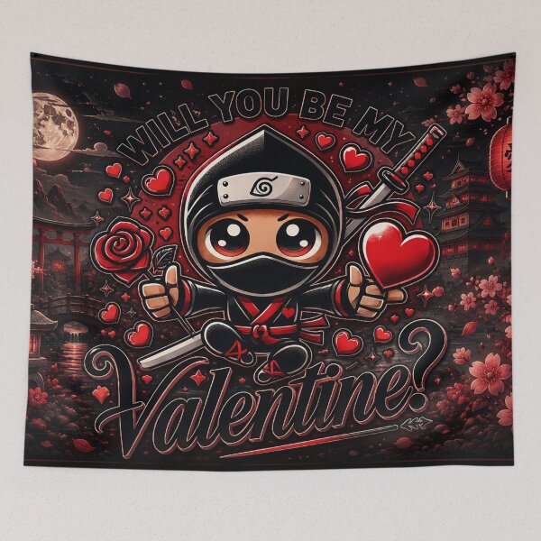 Item preview, Ninja Valentine: Will You Be Mine? designed and sold by Fei Long Design Hub.