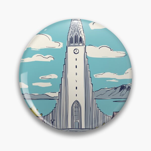 Item preview, Reykjavik Vintage Retro Iceland Travel designed and sold by RareDeerArt.