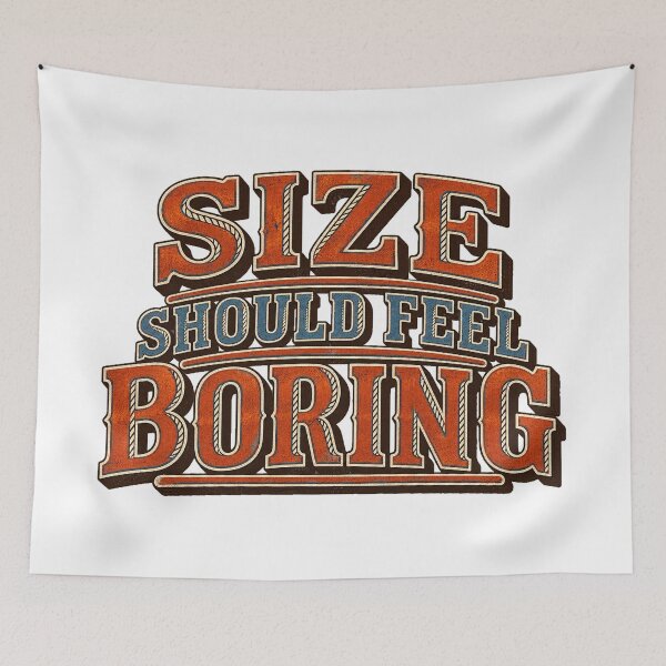 Item preview, Size Should Feel Boring Western Risk Control designed and sold by VolatilityEdge.