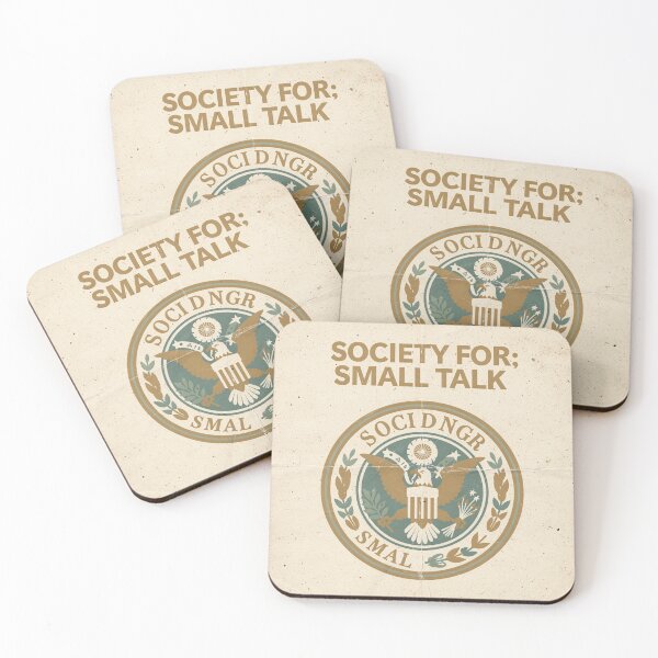 Item preview, Society for Avoiding Small Talk designed and sold by PictorialWhimsy.