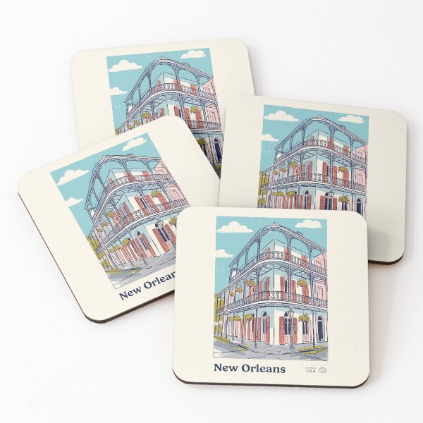 Item preview, New Orleans Vintage Retro USA Travel designed and sold by RareDeerArt.