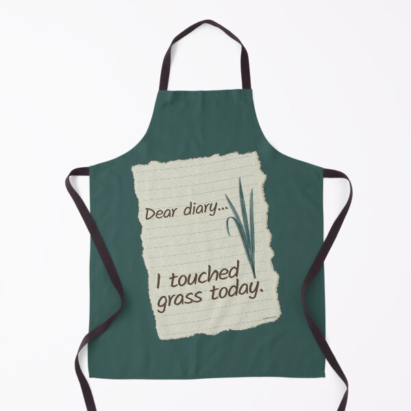 Item preview, Dear Diary I Touched Grass Today | Funny Meme designed and sold by Made by Tamar.