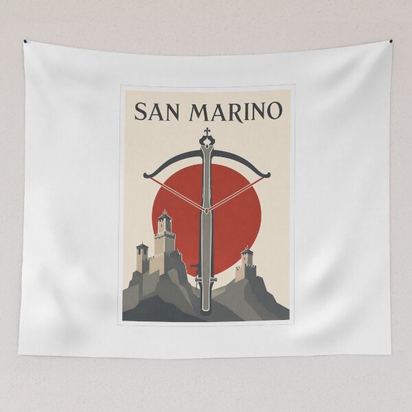 Item preview, San Marino Crossbow Travel Poster designed and sold by Beyond Destinations.