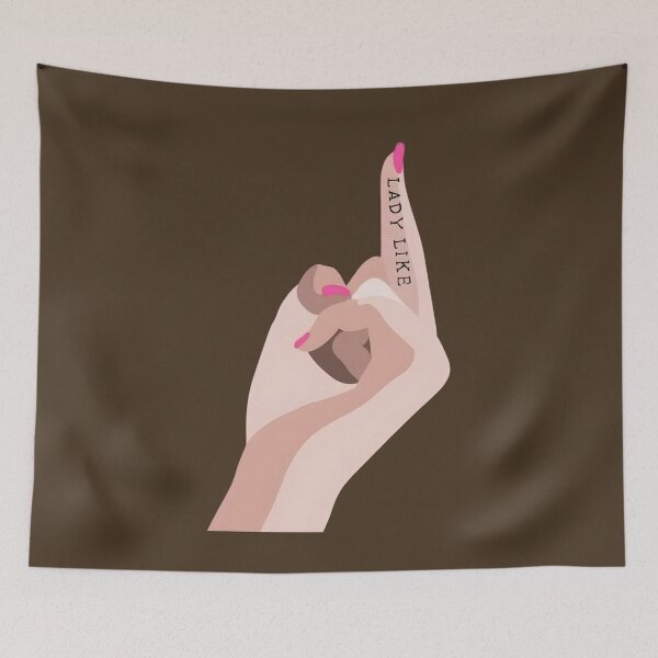 Item preview, Sassy Ladylike Middle Finger Pink Nails designed and sold by Vicky021.