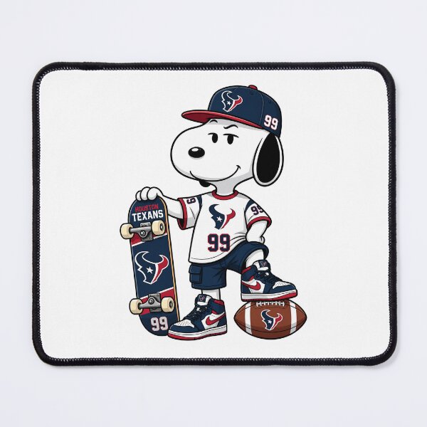 Item preview, Snoopy Houston Texans Football Retro F018 designed and sold by GLUVY-THEME.
