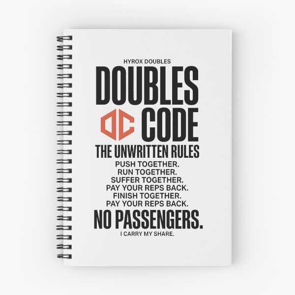Item preview, Hyrox Doubles Code Workout Fitness Quote designed and sold by SplashTastic.