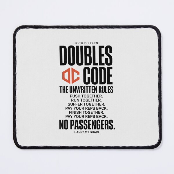 Item preview, Hyrox Doubles Code Workout Fitness Quote designed and sold by SplashTastic.