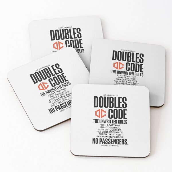 Item preview, Hyrox Doubles Code Workout Fitness Quote designed and sold by SplashTastic.