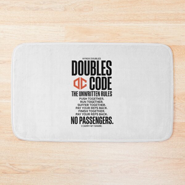 Item preview, Hyrox Doubles Code Workout Fitness Quote designed and sold by SplashTastic.