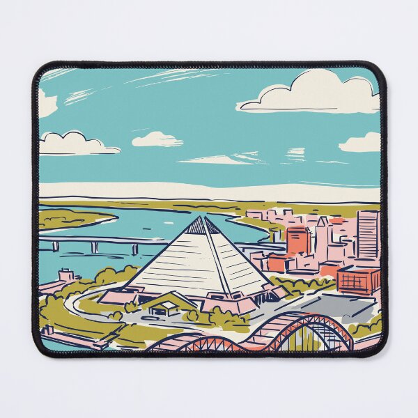 Item preview, Memphis Vintage Retro USA Travel designed and sold by RareDeerArt.