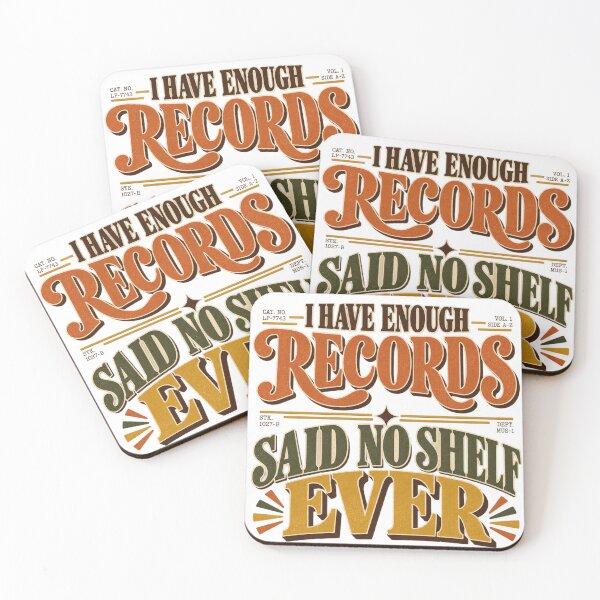 Item preview, I Have Enough Records Said No Shelf Ever Funny Vinyl Shirt designed and sold by Golden Era Studio.