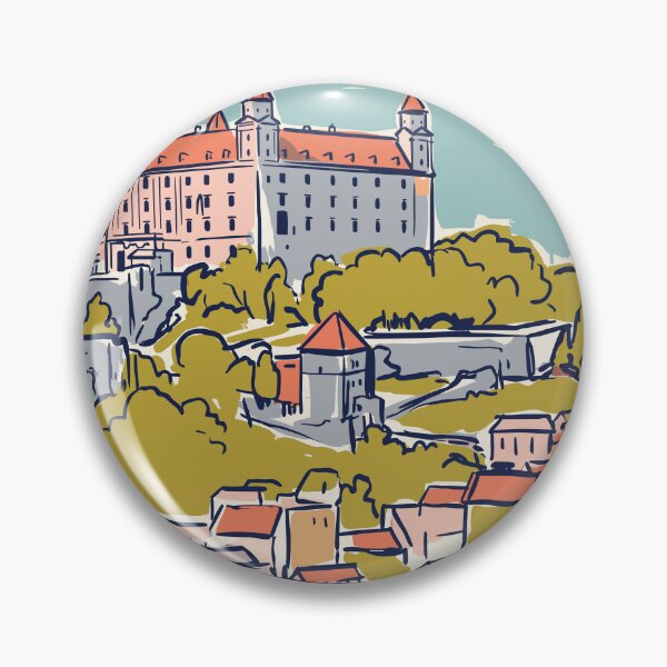 Item preview, Bratislava Vintage Retro Slovakia Travel designed and sold by RareDeerArt.