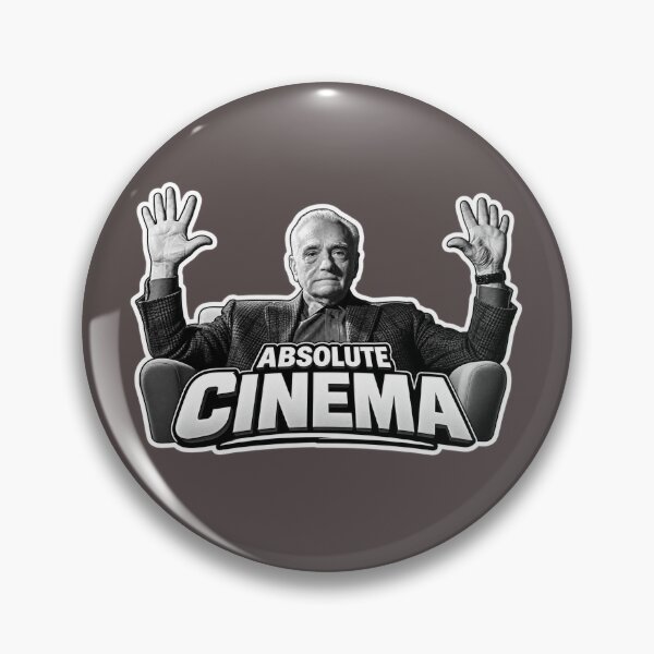 Item preview, Absolute Cinema Meme Sticker designed and sold by Memerzero.