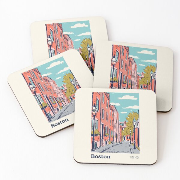 Artikelvorschau, Boston Vintage Retro USA Reise entworfen und verkauft von RareDeerArt.