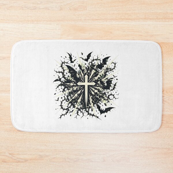 Item preview, Gothic Cross with Bats Grunge Dark Fantasy designed and sold by chattsuede.