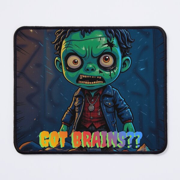Item preview, Chibi Zombie – “Got Brains??” Halloween Fan Art designed and sold by AADesigns42.