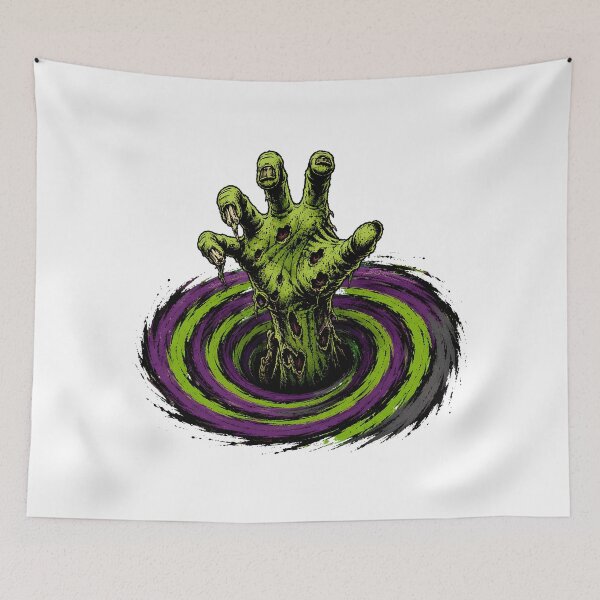 Item preview, Toxic Zombie Hand Vortex Comic Book Horror designed and sold by chattsuede.