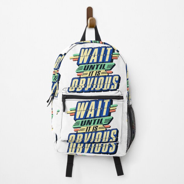 Item preview, Wait Until It Is Obvious Retro Trading Patience designed and sold by VolatilityEdge.