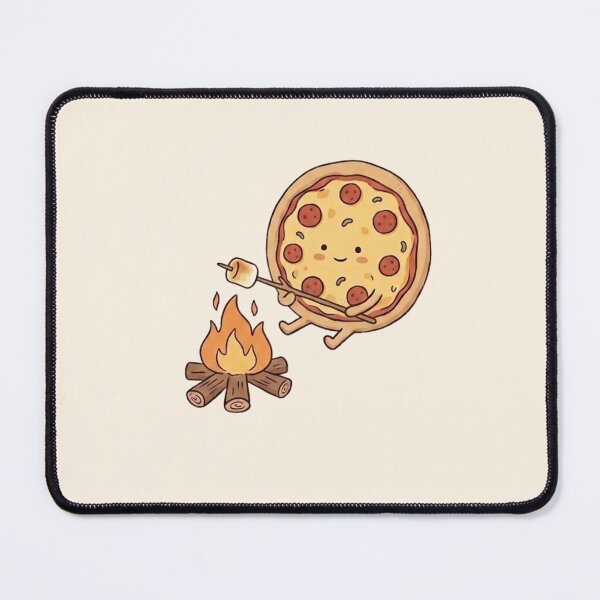 Item preview, Cute Pizza Camping Roasting Marshmallow Campfire designed and sold by Eathusiast.