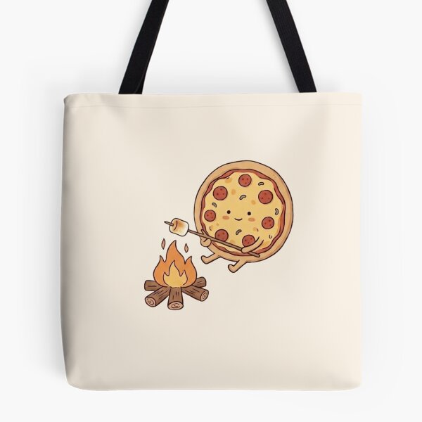 Item preview, Cute Pizza Camping Roasting Marshmallow Campfire designed and sold by Eathusiast.