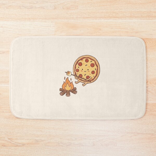 Item preview, Cute Pizza Camping Roasting Marshmallow Campfire designed and sold by Eathusiast.
