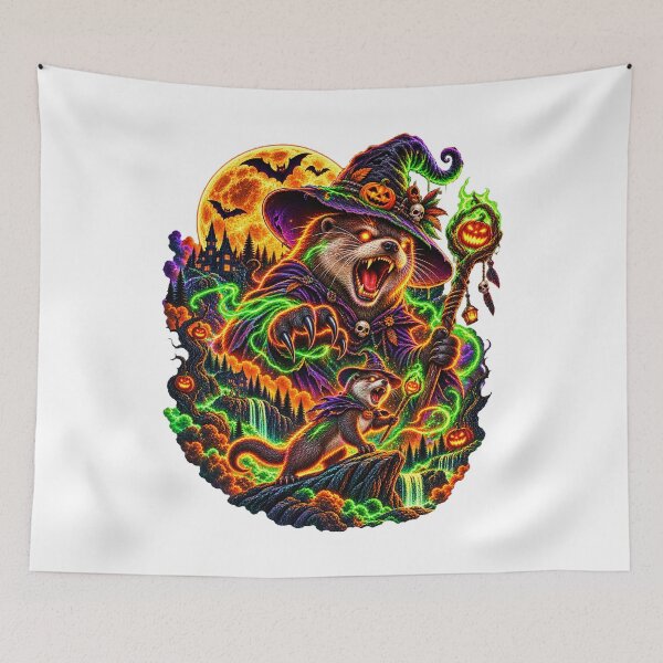 Item preview, Dark Otter witch Moonlight Forest designed and sold by QuiteOrbit.