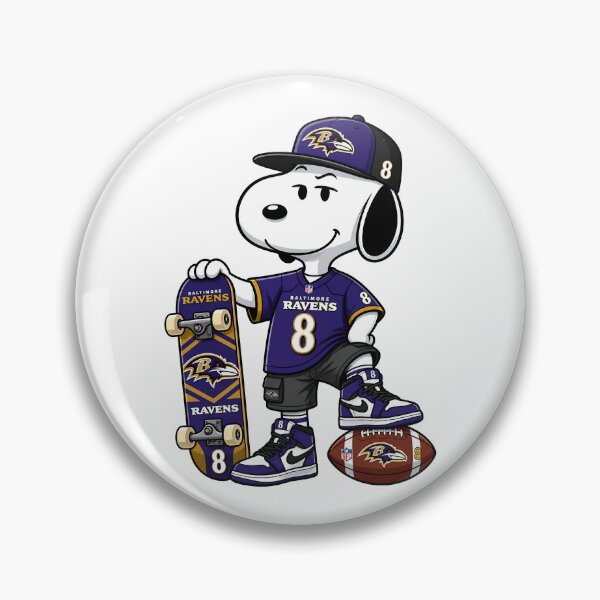 Item preview, Snoopy Baltimore Ravens Football Retro F021 designed and sold by GLUVY-THEME.