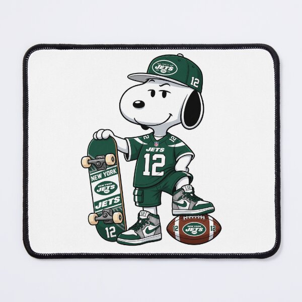 Item preview, Snoopy New York Jets Football Retro F022 designed and sold by GLUVY-THEME.
