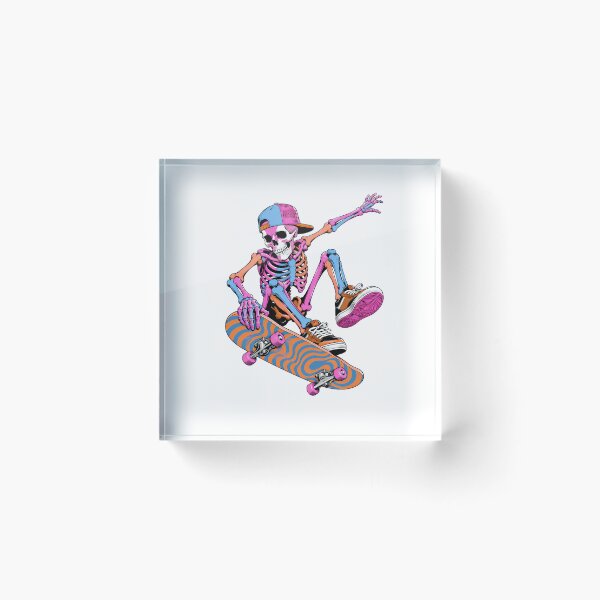 Item preview, Colorful Skeleton Skateboarder Streetwear Skull Concept designed and sold by chattsuede.