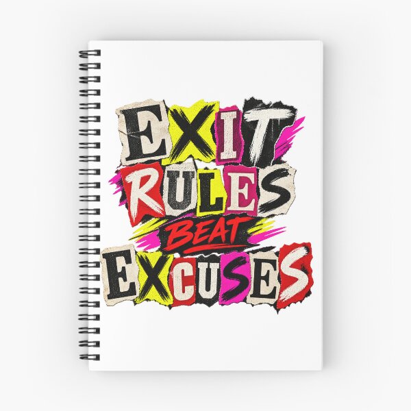 Item preview, Exit Rules Beat Excuses Punk Trading Discipline designed and sold by VolatilityEdge.