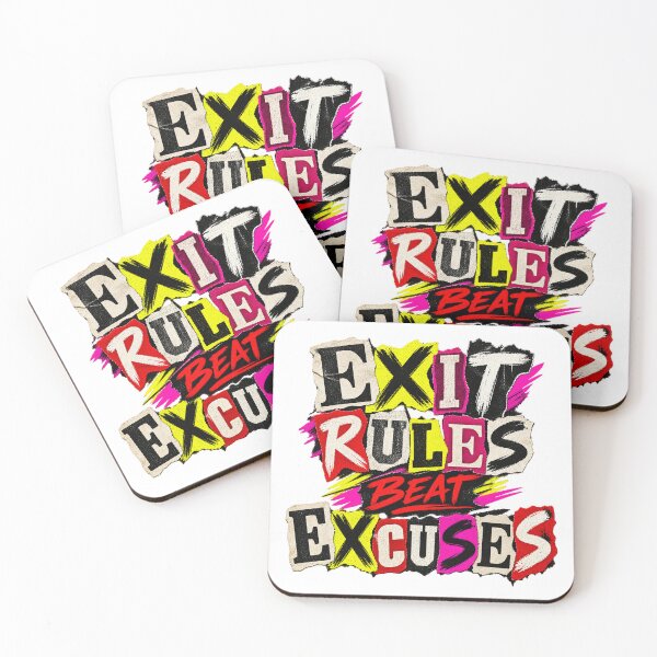 Item preview, Exit Rules Beat Excuses Punk Trading Discipline designed and sold by VolatilityEdge.