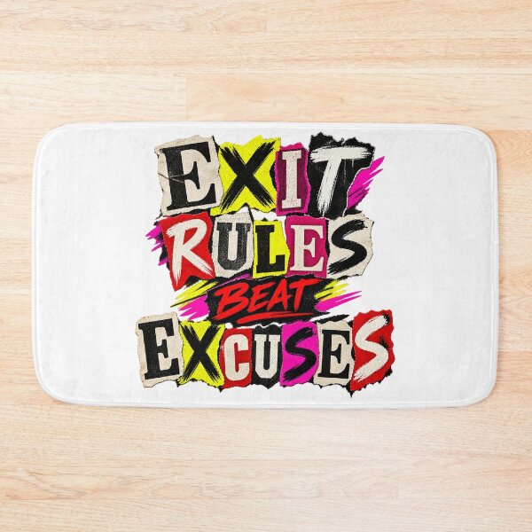 Item preview, Exit Rules Beat Excuses Punk Trading Discipline designed and sold by VolatilityEdge.