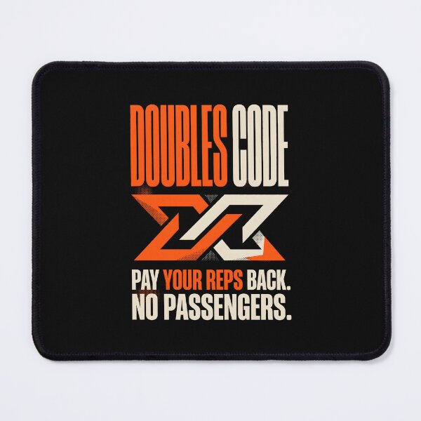 Item preview, Doubles Code Athletic Gym Motivation Graphic designed and sold by SplashTastic.