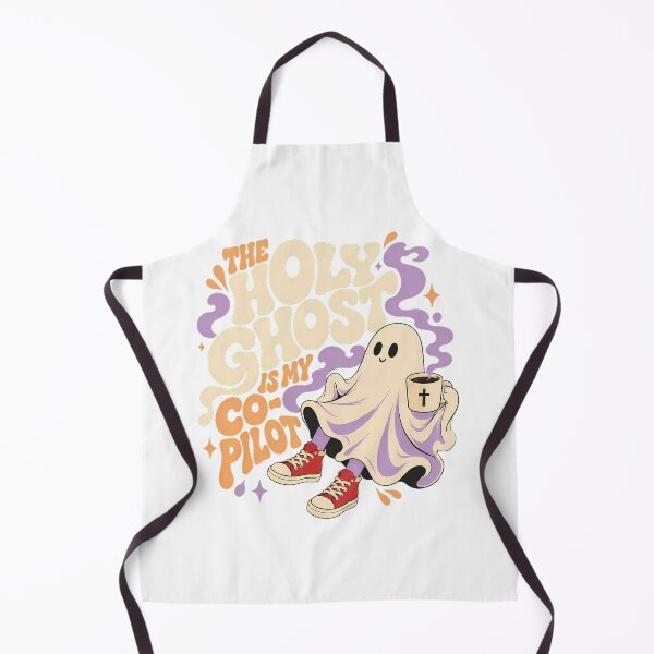 Item preview, Holy Ghost Co Pilot Christian Coffee Lover Mascot designed and sold by chattsuede.
