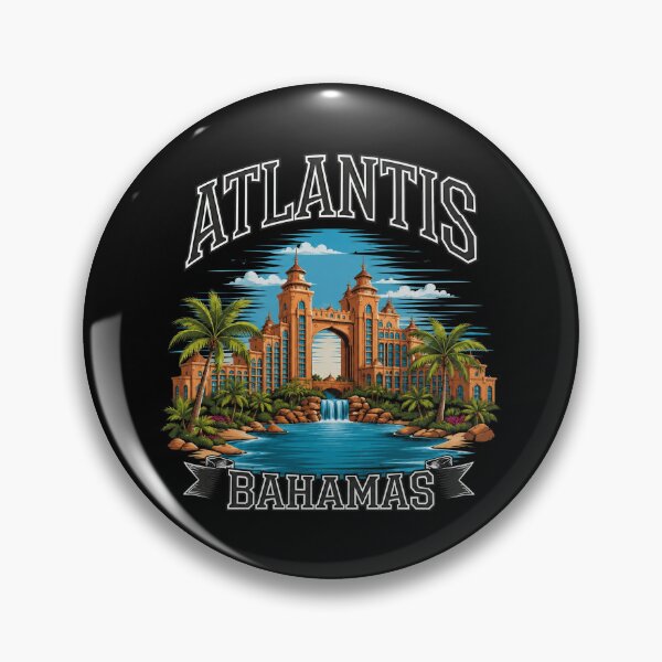 Item preview, Atlantis Bahamas Retro Resort Tropical Palms designed and sold by Emilyphilipp.