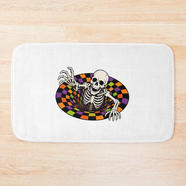 Item preview, Trippy Skeleton Vortex Optical Illusion Goth Skull designed and sold by chattsuede.