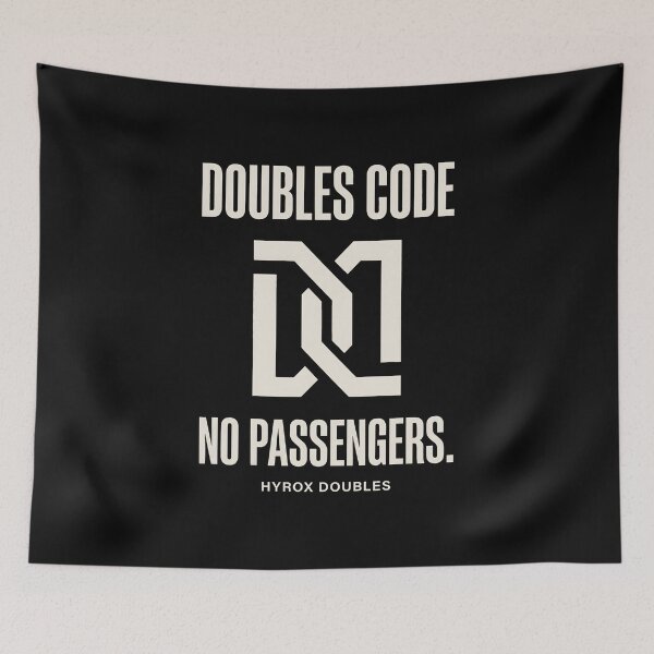 Item preview, Hyrox Doubles Code Minimalist Workout Graphic designed and sold by SplashTastic.